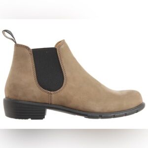 Blundstone 1974 Ankle Suede Leather Stone Nubuck Heeled Chelsea Boots US 7